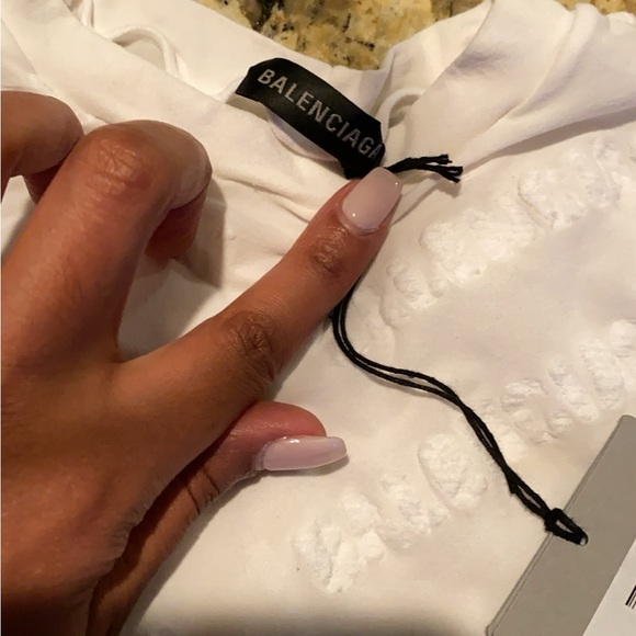 BALENCIAGA white mesh long sleeve shirt stretchy size medium. Great condition - Picture 2 of 7